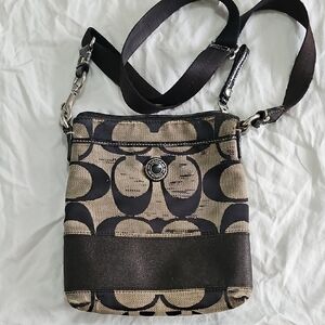Coach Black and Tan Women's Bag